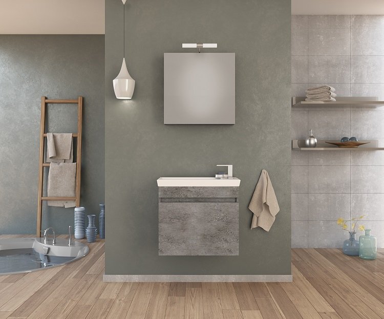 MFC Шкафове за баня Luxus 60 Granite