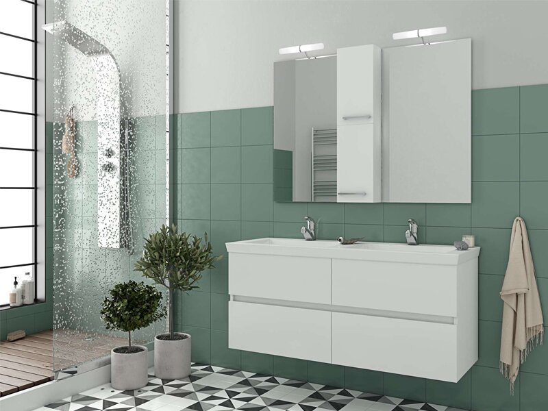 Мебели за баня Luxus 120 White - Drop