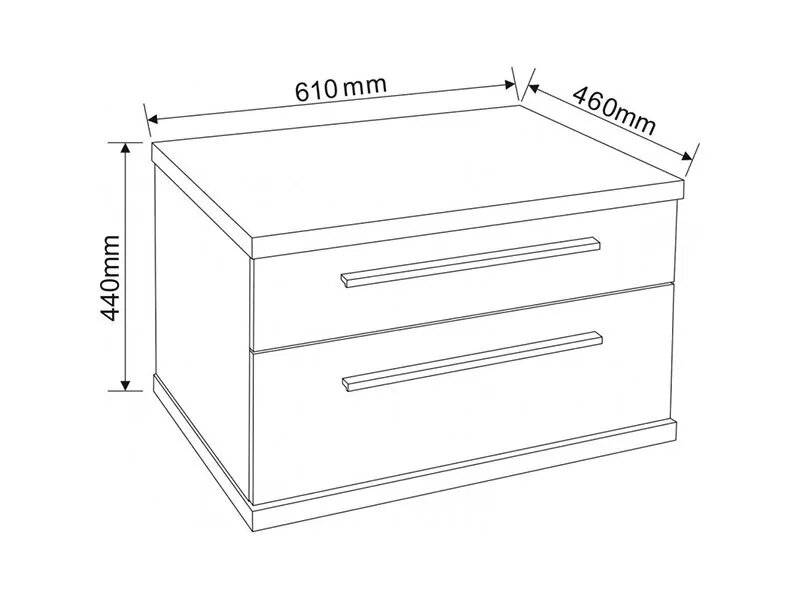 Шкаф за баня ICP 6144-2 - Inter Ceramic OUTLET