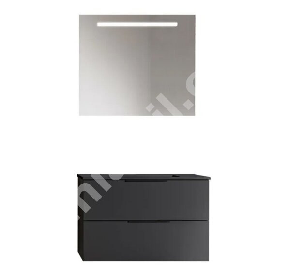 Комплект мебели за баня Uniq 80 Nero Matt - GBGroup