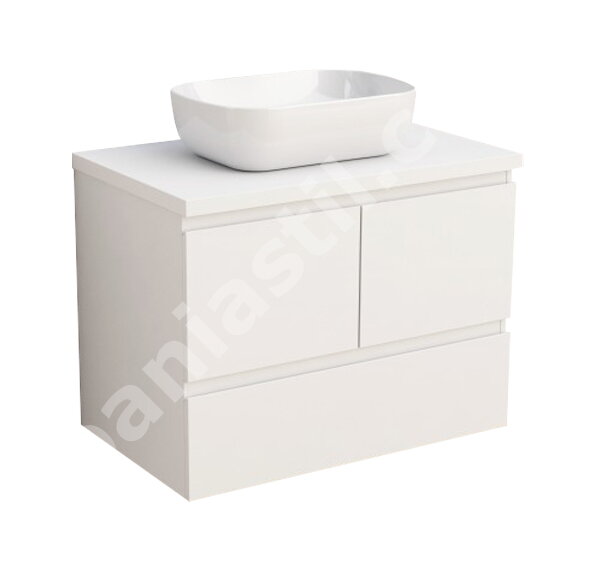 Долен шкаф за баня BG 9048-75W + 7546-30 - Inter Ceramic