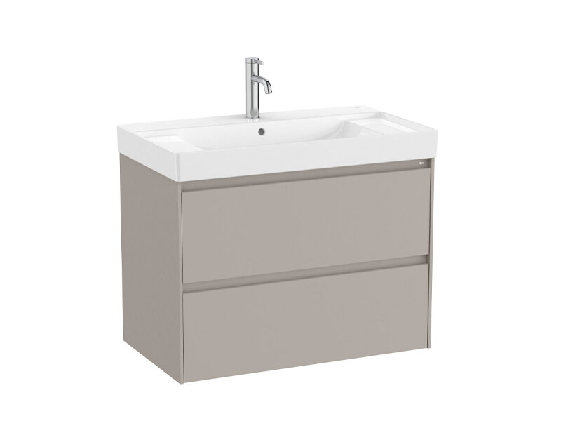 Долен шкаф за баня Ona Unik Sand Grey 80см - Roca Долен шкаф за баня Ona Unik Sand Grey 80см - Roca