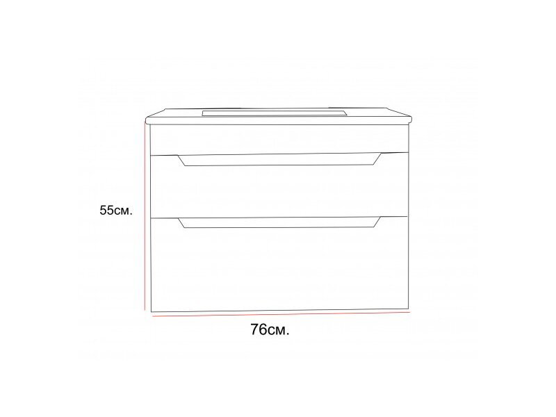 Долен шкаф за баня ICP 7655 Мелани - Inter Ceramic - OUTLET 2