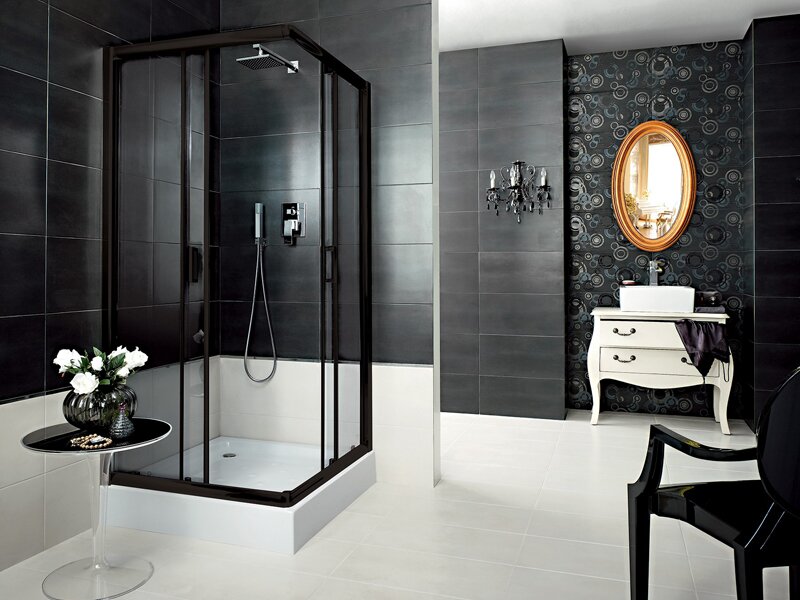 Душ кабина Funkia Black 80x80см - Deante Душ кабина Funkia Black 80x80см - Deante
