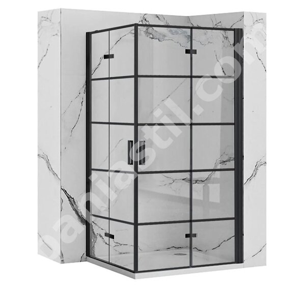 Душ кабина Molier Black Double 80x90см - Rea
