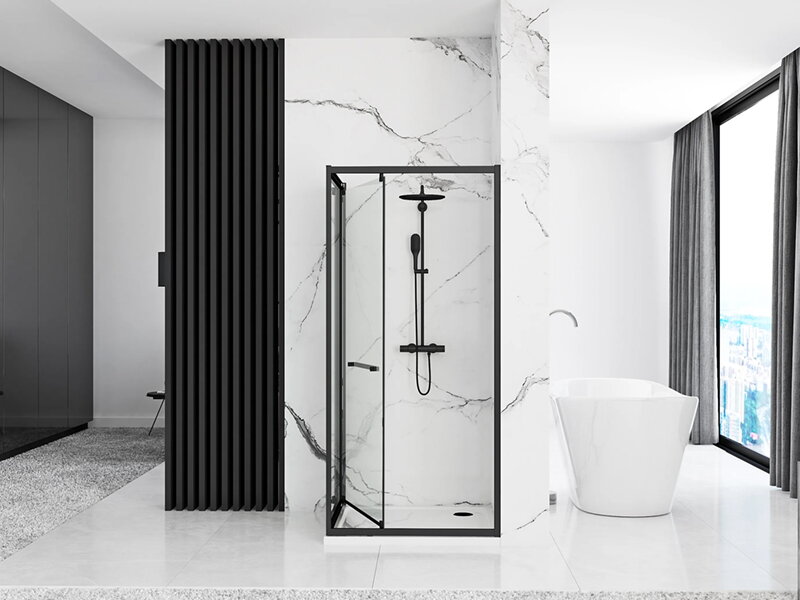 Душ кабина Space In Black 80x100см - Rea 4