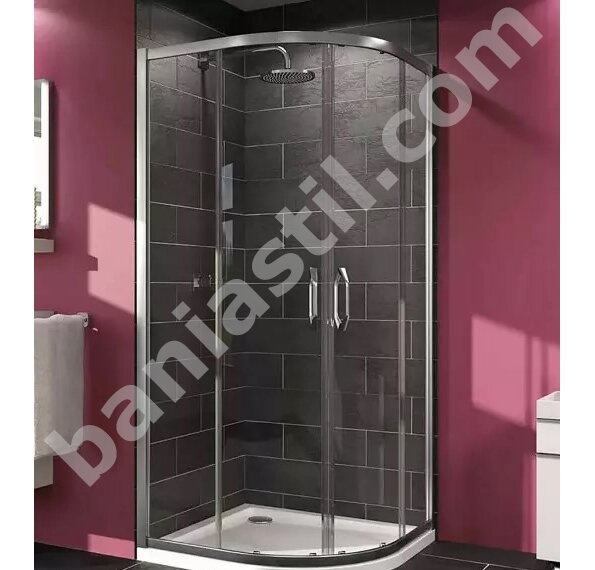 Овална кабина с плъзгащи се врати 80х80см HUPPE X1 - OUTLET