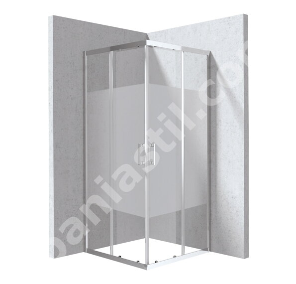 Душ кабина Funkia Evo Chrome Stripe Pattern 80x80см - Deante