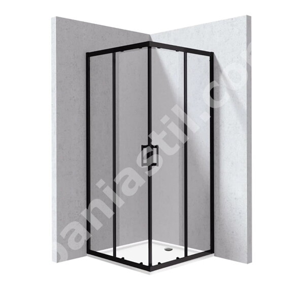 Душ кабина Funkia Evo Square Nero 80x80см - Deante
