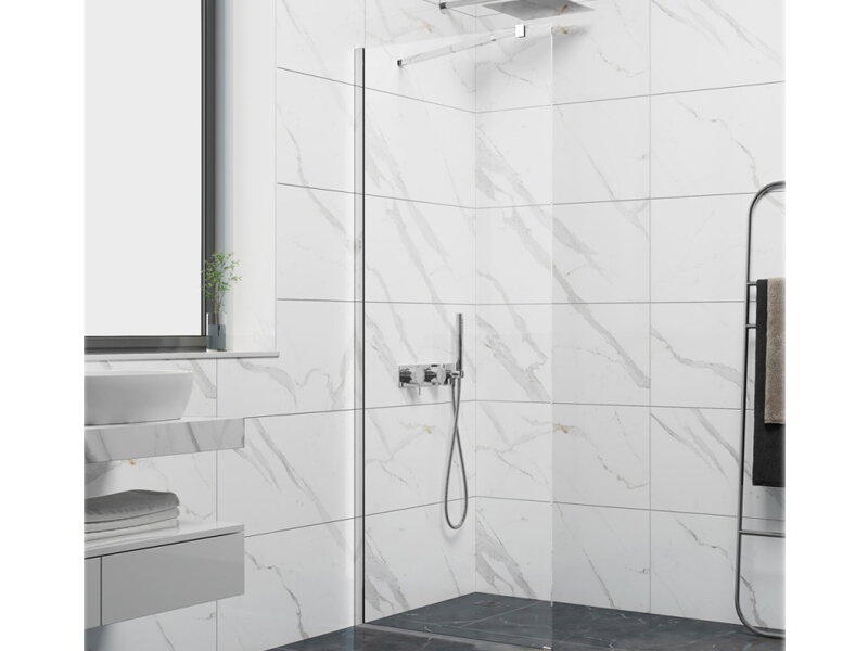 Параван за баня Cristina Chrome 125TR-40C - Inter Ceramic 1