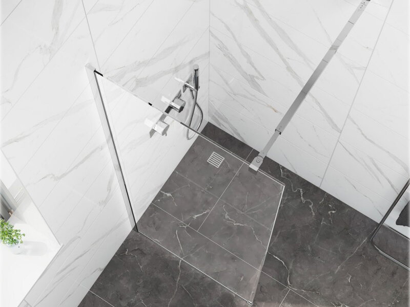 Параван за баня Cristina Chrome 125TR-40C - Inter Ceramic