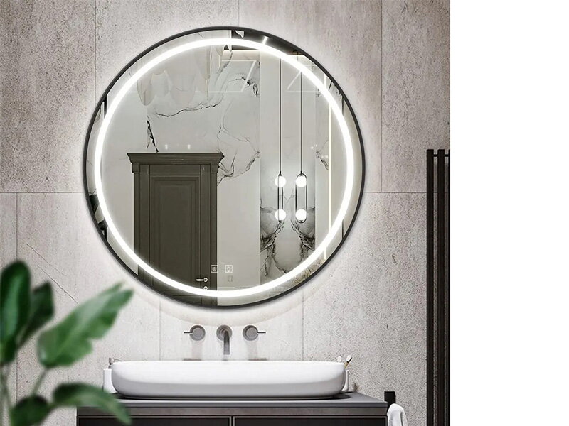 LED огледало за баня MMJ Black 60см - Rea 2