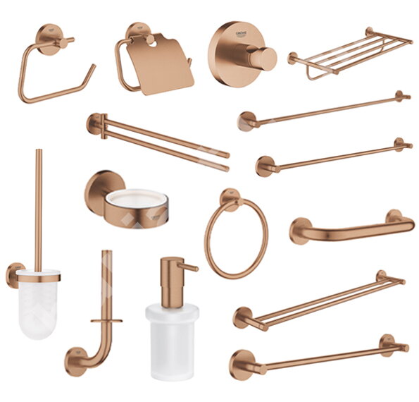 Комплект аксесоари за баня Essentials Brushed Warm Sunset - Grohe