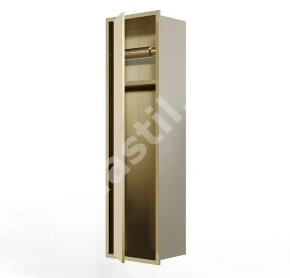 Четка за тоалетна за вграждане Brushed Gold
