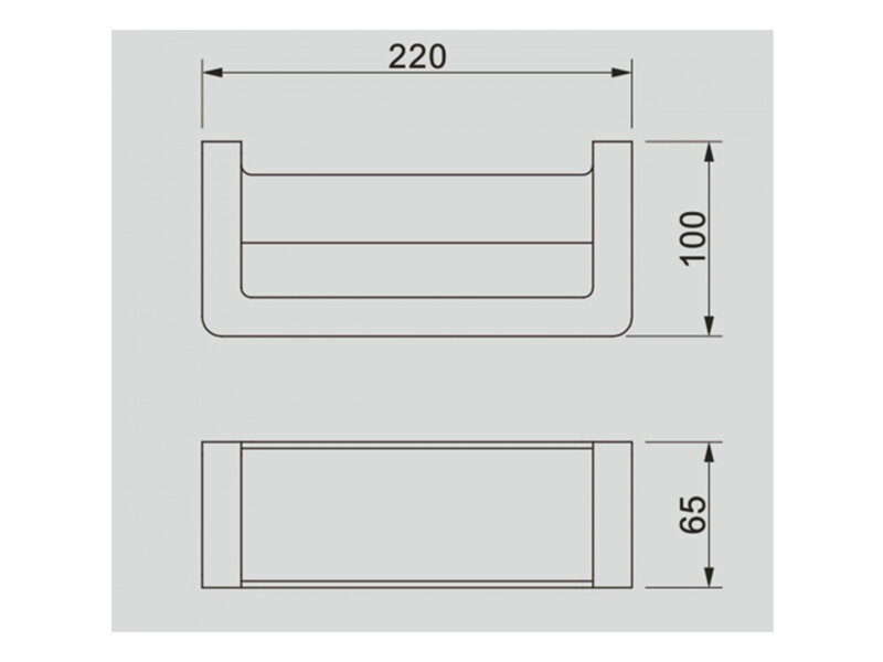 Държач за хавлии Елинор бял ICA 5560W - Inter Ceramic 2