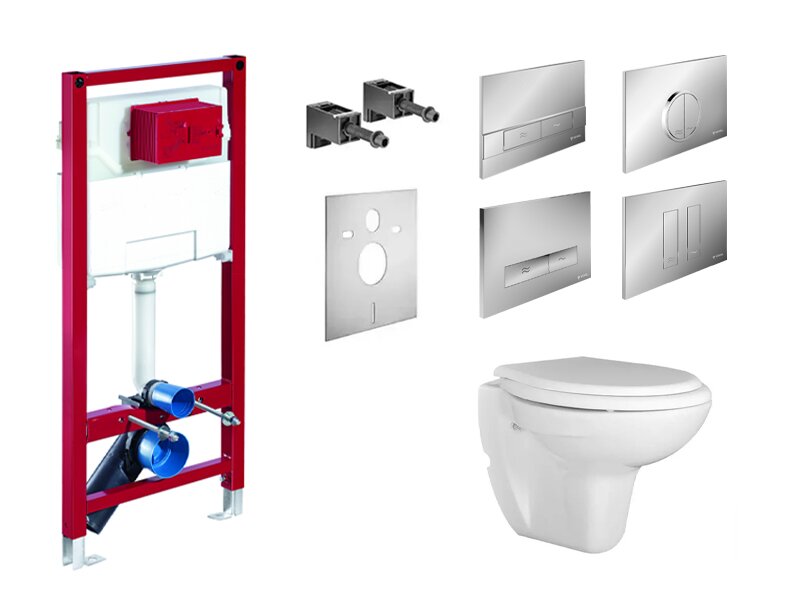 Структура за вграждане SCHELL и конзолна тоалетна Carmina SS