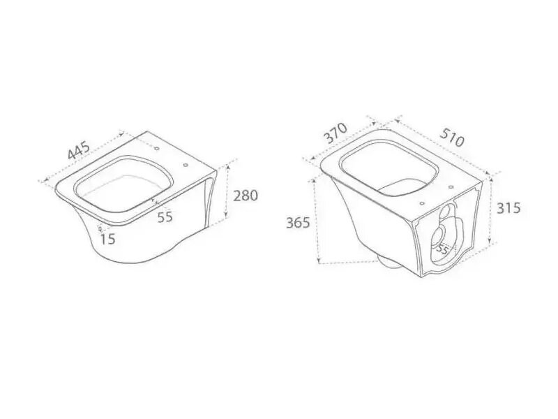 Структура за вграждане Active One и окачена тоалетна с биде Ibiza Rimless