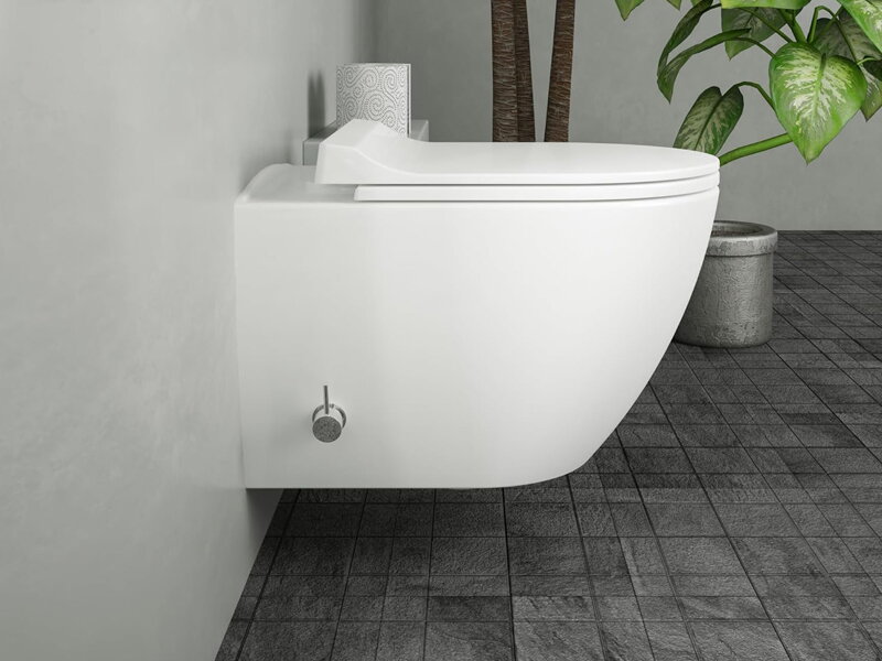 Структура за вграждане Grohe и висяща тоалетна с вградено биде Sua - Grohe 11