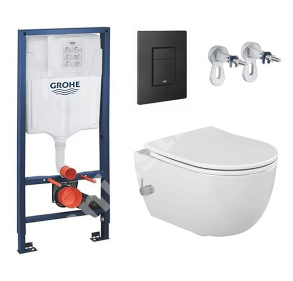 Структура за вграждане Rapid SL и тоалетна Bella Vortex 52см с биде - Grohe