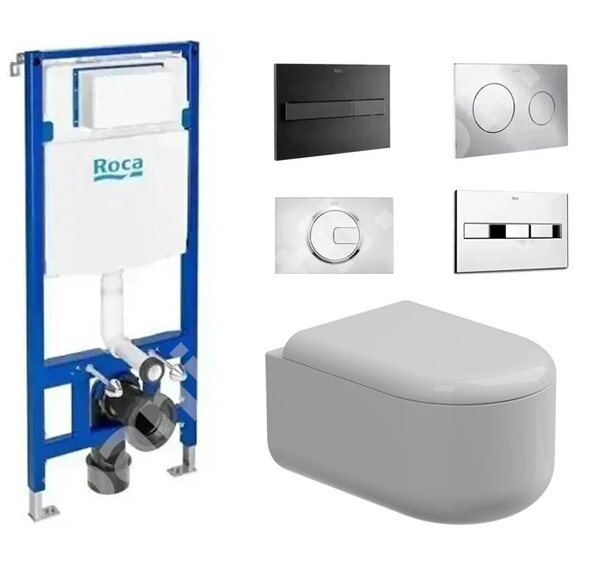 Структура за вграждане Duplo One и конзолна тоалетна Petra Glossy White