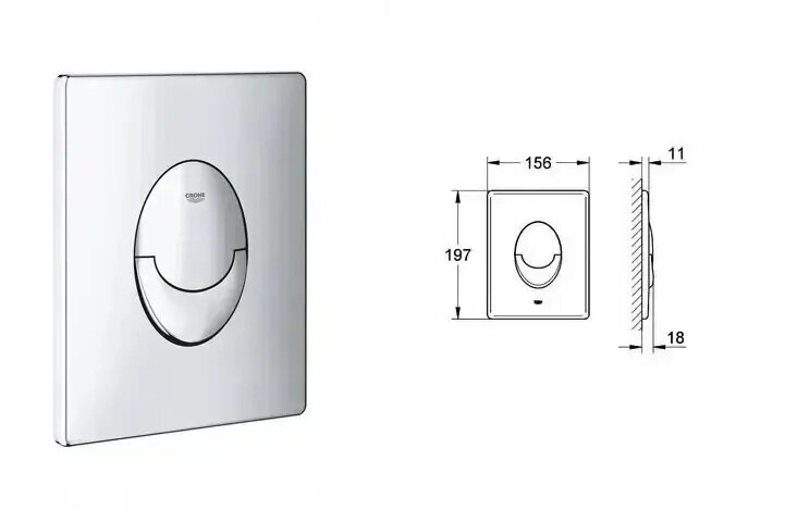 Структура за вграждане Grohe и конзолна тоалетна Vittoria Vortex 5