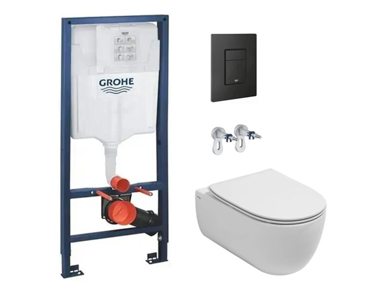 Структура за вграждане Grohe и конзолна тоалетна Vittoria Vortex