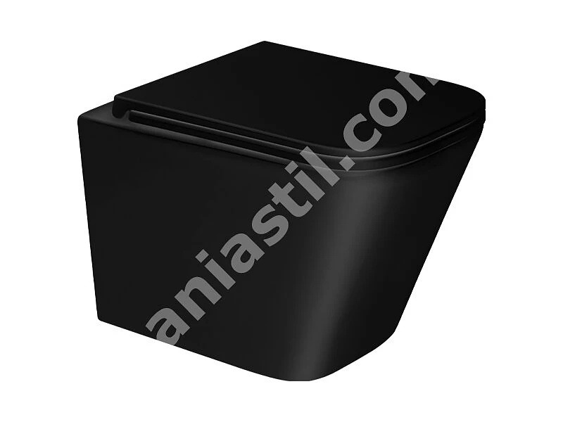 Структура за вграждане Duplo One и конзолна тоалетна Amara Black Matt