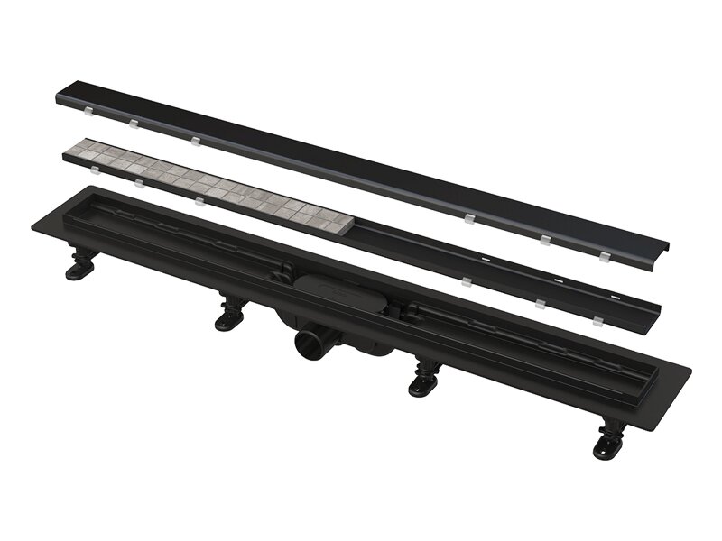 Подов лентов сифон APZ19BLACK Simple