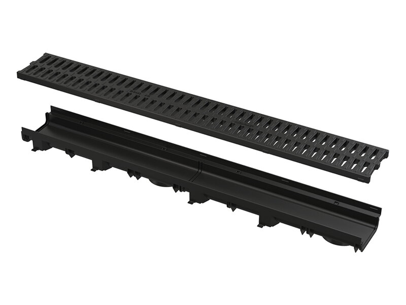 Външен отводнителен сифон с решетка Low AVZ112-R501 - Alca