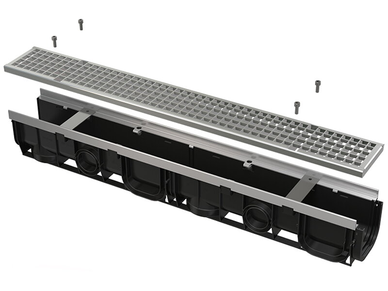 Външен отводнителен сифон с решетка PROFI AVZ103-R104 - Alca