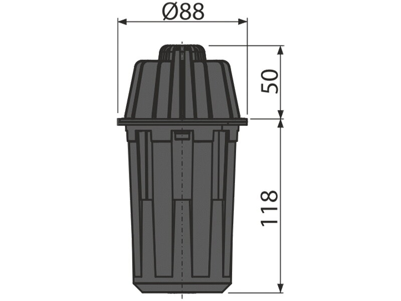 Външен отводнителен сифон с решетка PROFI AVZ103-R104 - Alca