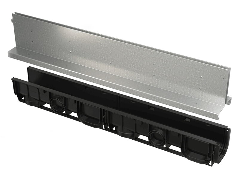 Външен отводнителен сифон с решетка Slot AVZ101-R124 - Alca