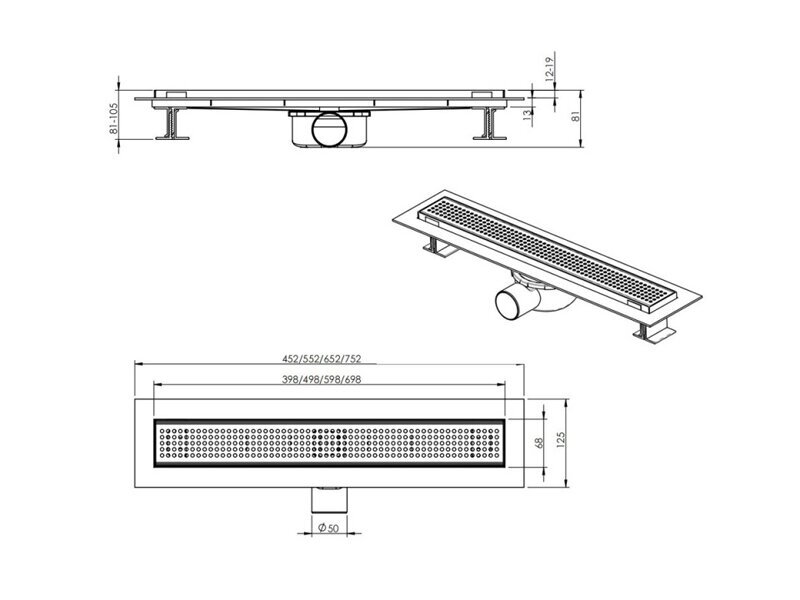 Подов лентов сифон ICD 50004 - Inter Ceramic 4