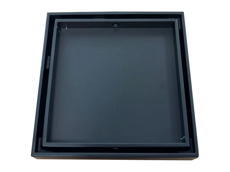 Подов сифон с две лица Velora Black Mat за плоча - Ceracacia Подов сифон с две лица Velora Black Mat за плоча - Ceracacia