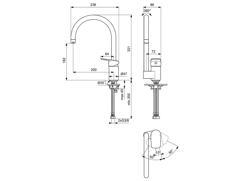 Кухненски смесител Ceraplan - Ideal Standard 2