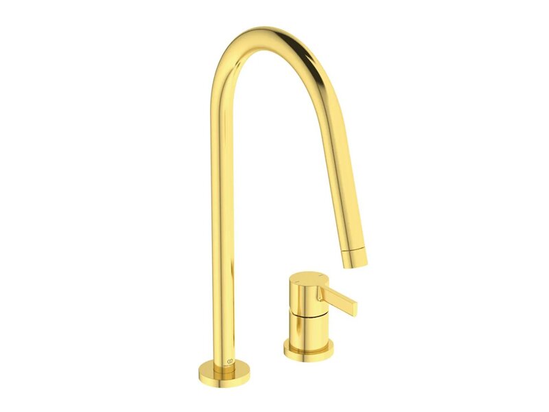 Двудупков смесител за кухня Gusto Gold Matt - Ideal Standard