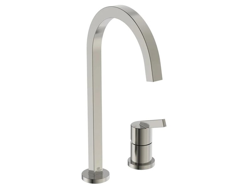 Двудупков кухненски смесител Gusto Silver Matt - Ideal Standard