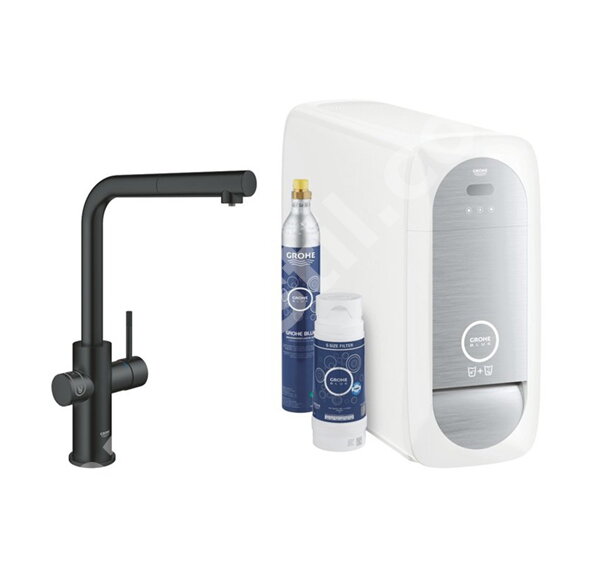 Кухненски смесител с филтрираща система Blue Home Black - Grohe