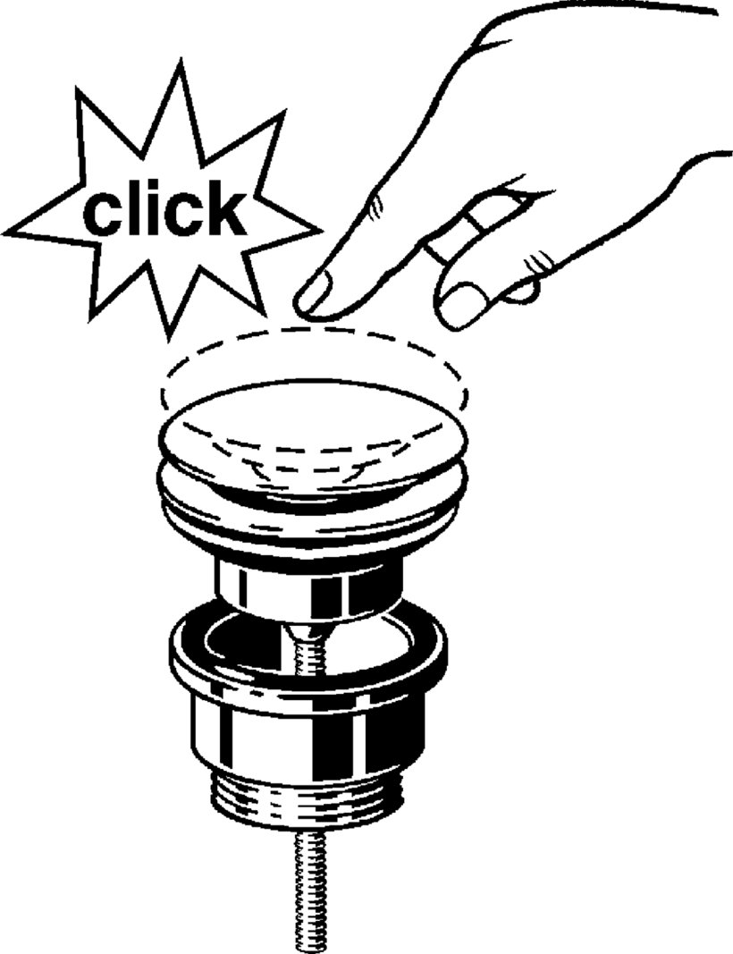 Клик сифон за мивка Visign V1 - Viega