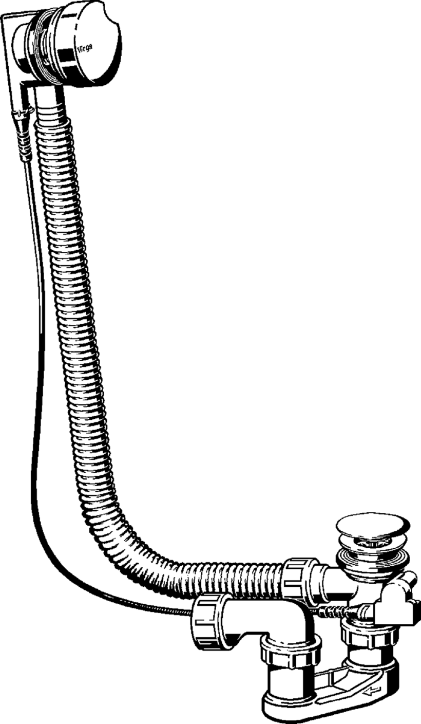 Сифон за вана с преливник Simplex - Viega Сифон за вана с преливник Simplex - Viega