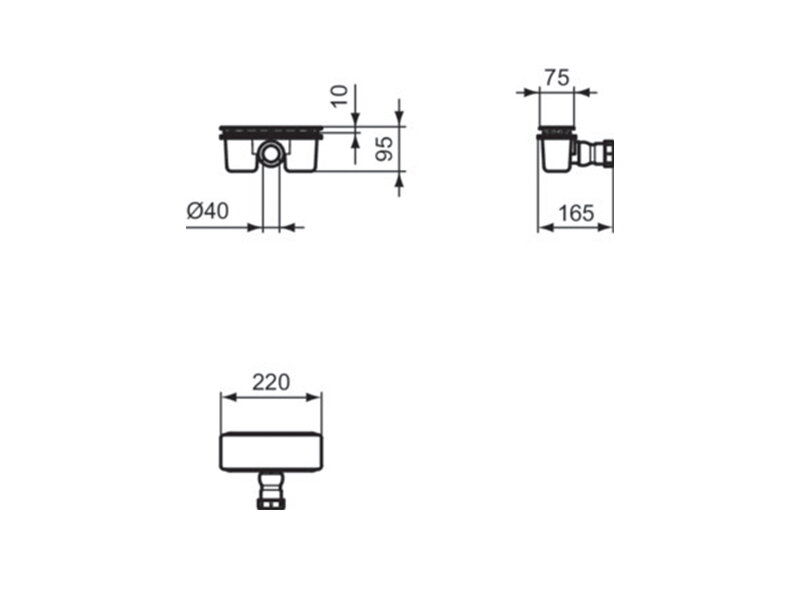 Сифон за поддушово корито Ultraflat AA - Ideal Standard 2