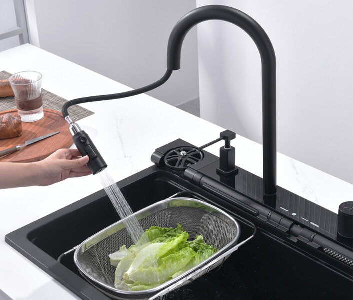 Кухненска мивка ICGS 8276 GREY и смесител - Inter Ceramic 9