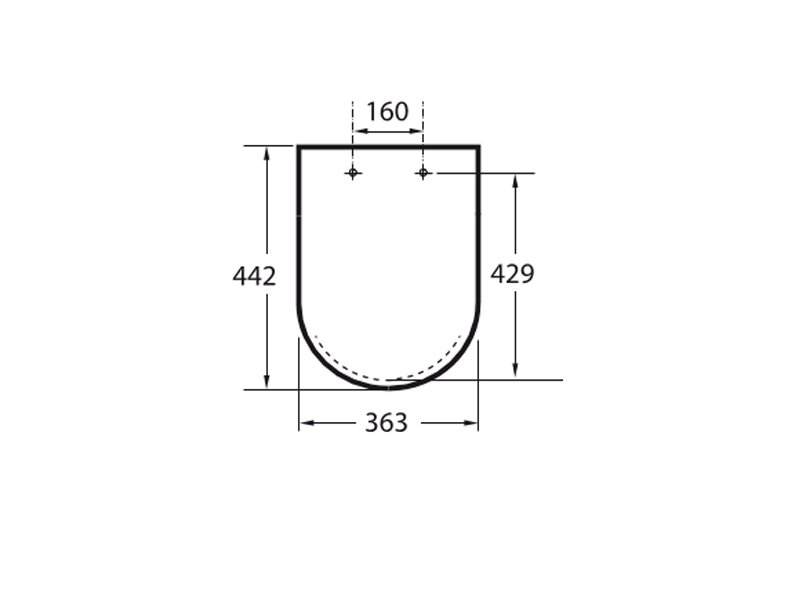 Висяща тоалетна Debba Rimless Square с неръждаеми панти - Roca