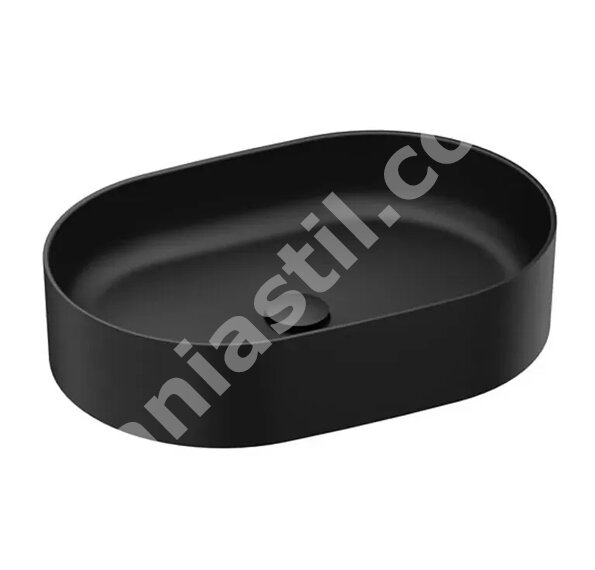 Мивка за плот Ceramic Slim O Black Matt 55см - Ravak