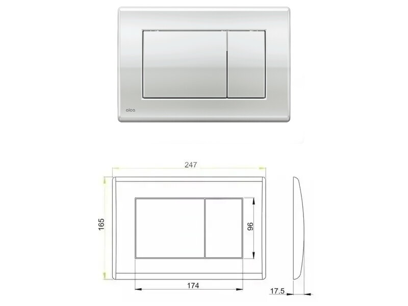 Конзолна тоалетна Uno UltraSlim и структура за вграждане Alca 6