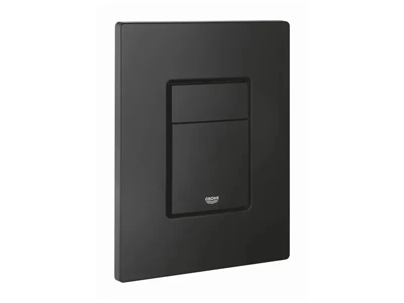Тоалетна чиния File 2.0 Black Mat и структура за вграждане Rapid SL с бутон