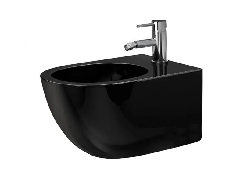 Конзолно биде Carlo Mini Black Shiny - Rea