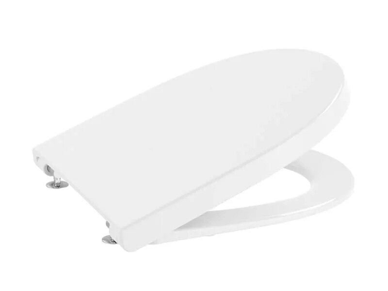 Тоалетна Meridian Rimless с хром бутон и структура Duplo S Compact - Roca