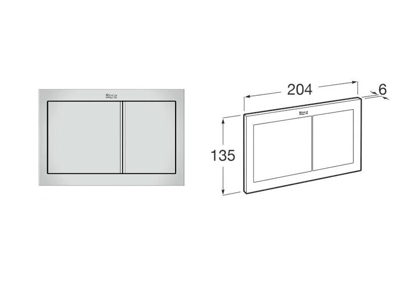 Тоалетна Meridian Rimless с хром бутон и структура Duplo S Compact - Roca