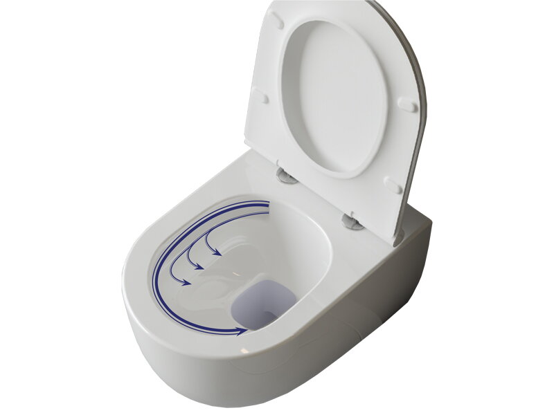Тоалетна Bella Vortex 52см и казанче за вграждане Geberit Duofix Delta 8